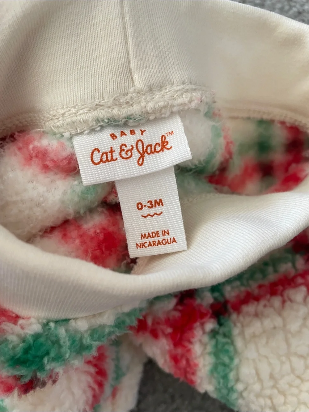 Cat & Jack Cream Sherpa Set